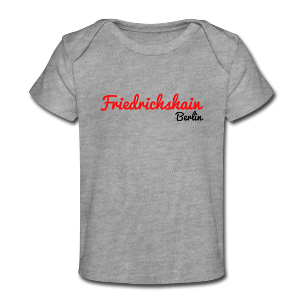 Friedrichshain Berlin - Baby Bio T-Shirt - heather grey