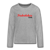Friedrichshain Berlin - Teenager Langarmshirt - heather grey