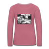 Friedrichshain Graffiti - Frauen Bio Langarmshirt - mauve
