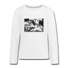 Friedrichshain Graffiti - Teenager Langarmshirt - white