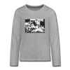 Friedrichshain Graffiti - Teenager Langarmshirt - heather grey