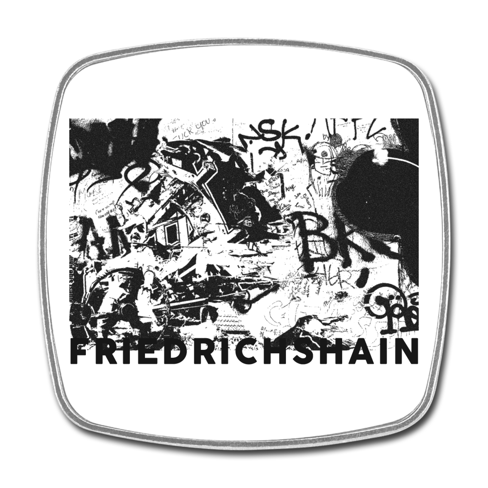 Friedrichshain Graffiti - Kühlschrankmagnet - white