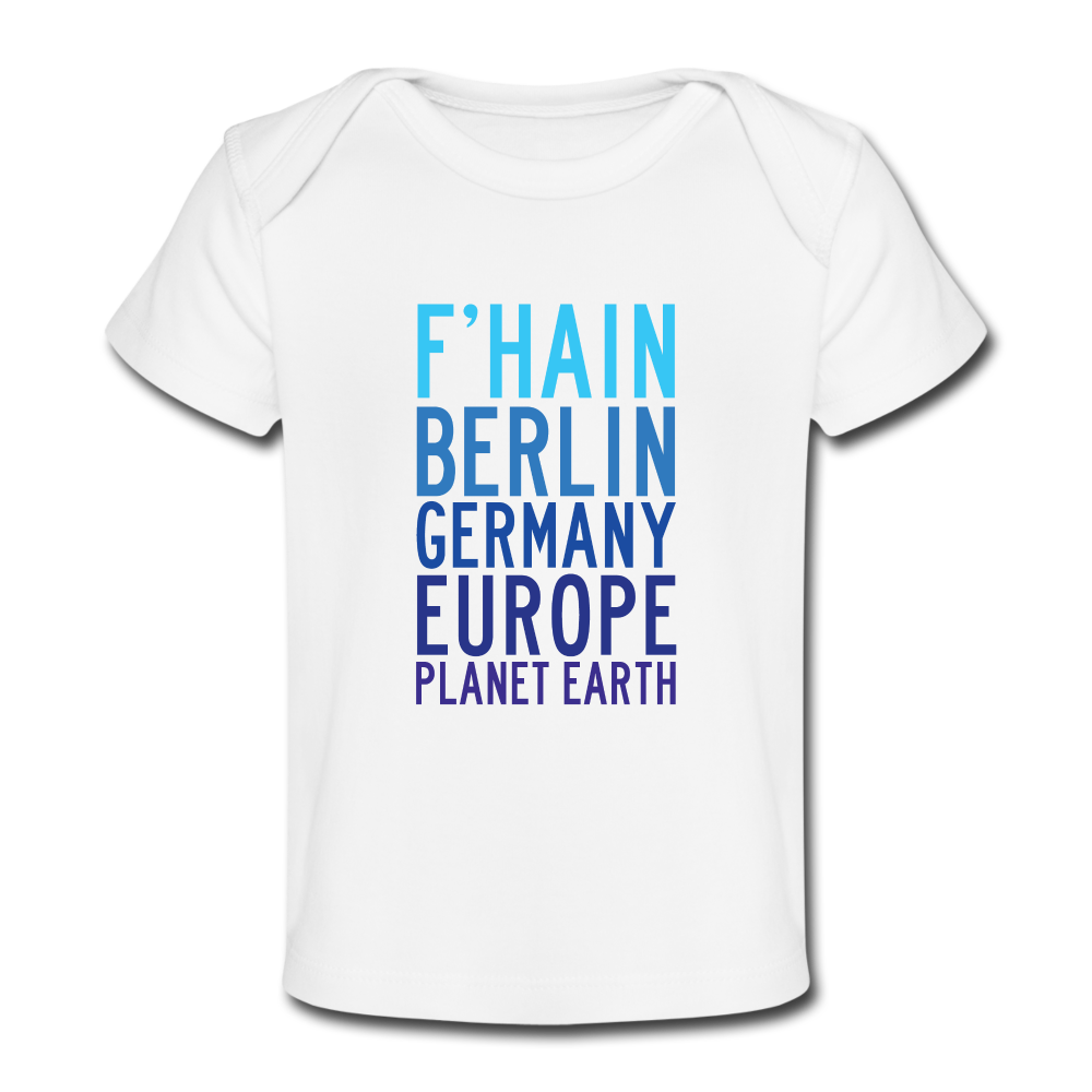 F'hain - Planet Earth - Baby Bio T-Shirt - white