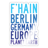 F'hain - Planet Earth - Aufkleber - white glossy
