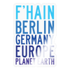 F'hain - Planet Earth - Aufkleber - transparent glossy