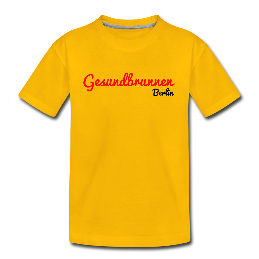 Gesundbrunnen Berlin - Teenager Premium T-Shirt - sun yellow