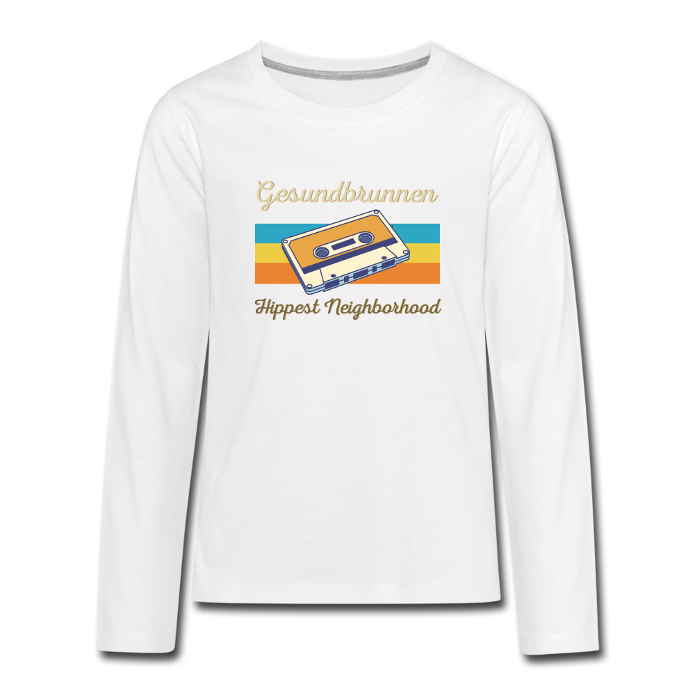 Gesundbrunnen Hippest Neighborhood - Teenager Langarmshirt - white