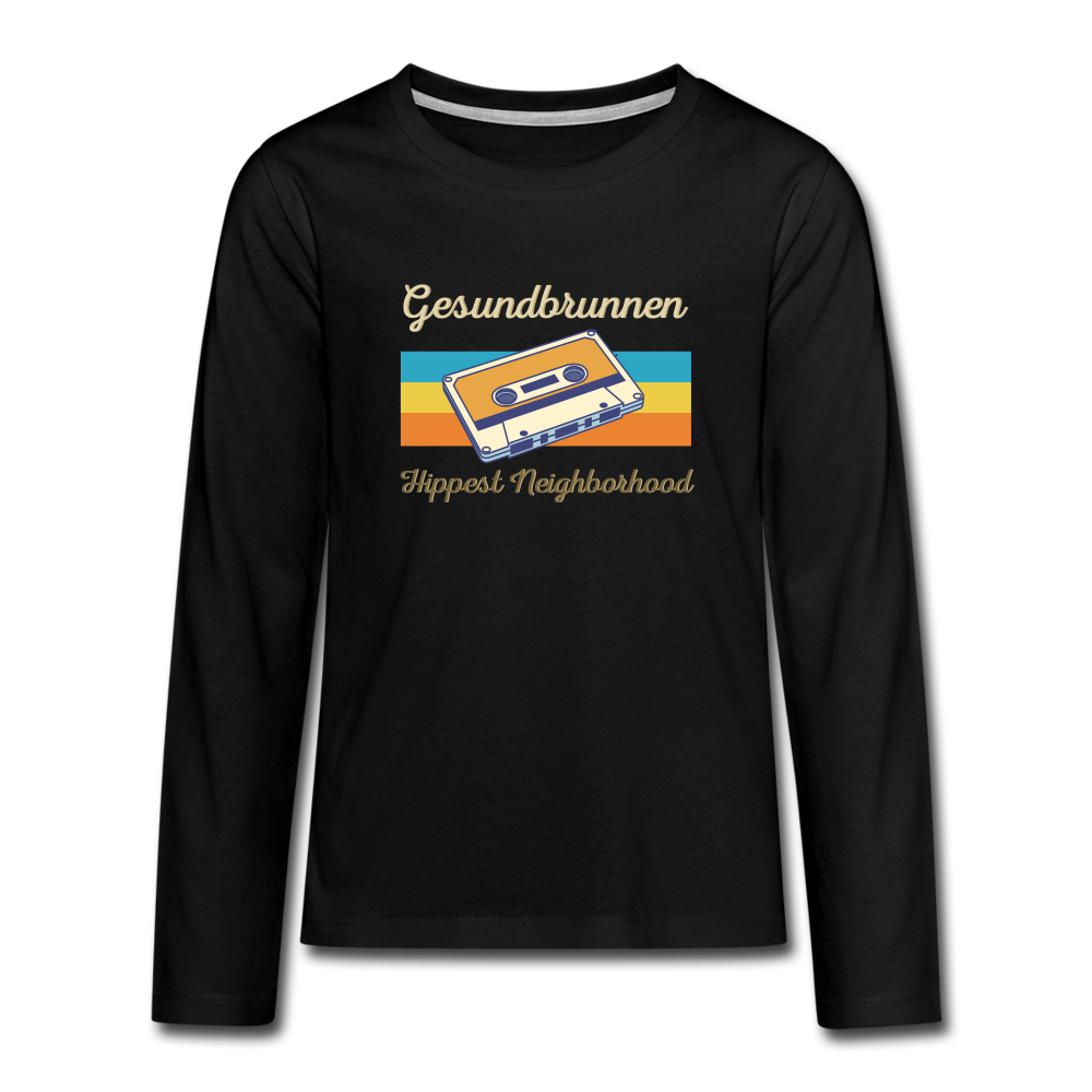 Gesundbrunnen Hippest Neighborhood - Teenager Langarmshirt - black