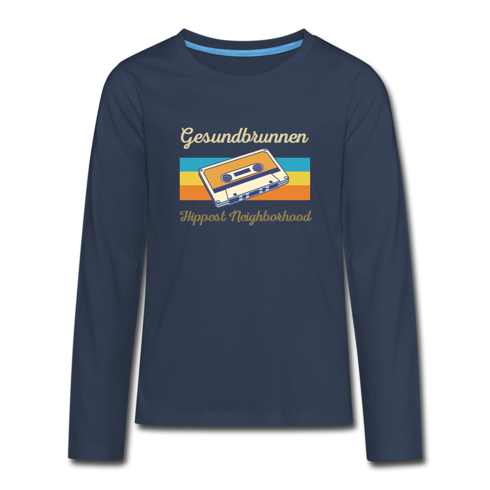 Gesundbrunnen Hippest Neighborhood - Teenager Langarmshirt - navy