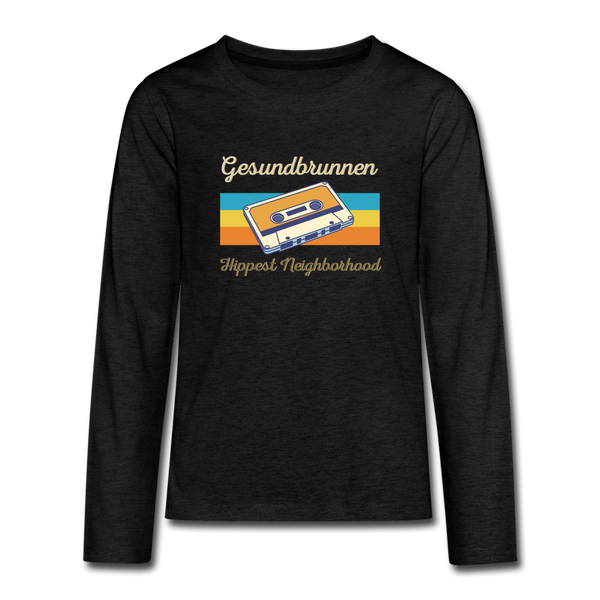 Gesundbrunnen Hippest Neighborhood - Teenager Langarmshirt - charcoal grey