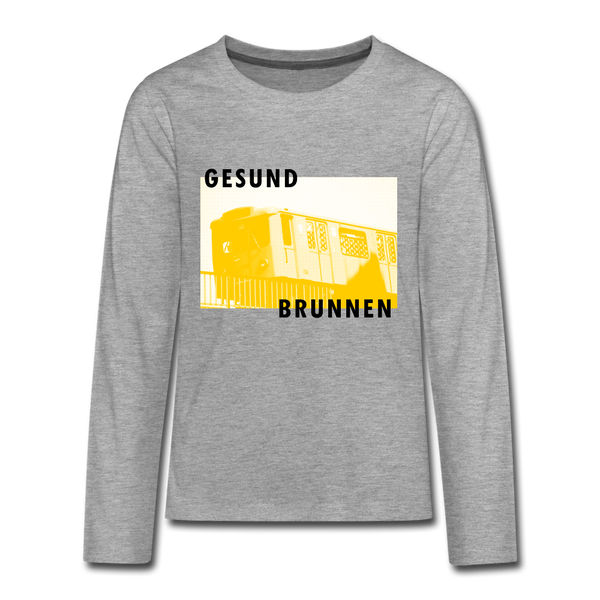 Gesundbrunnen Metro - Teenager Langarmshirt - heather grey