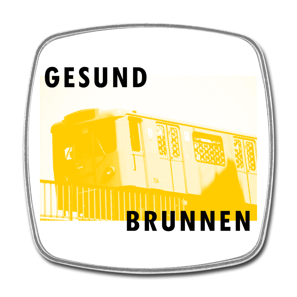 Gesundbrunnen Metro - Kühlschrankmagnet - white