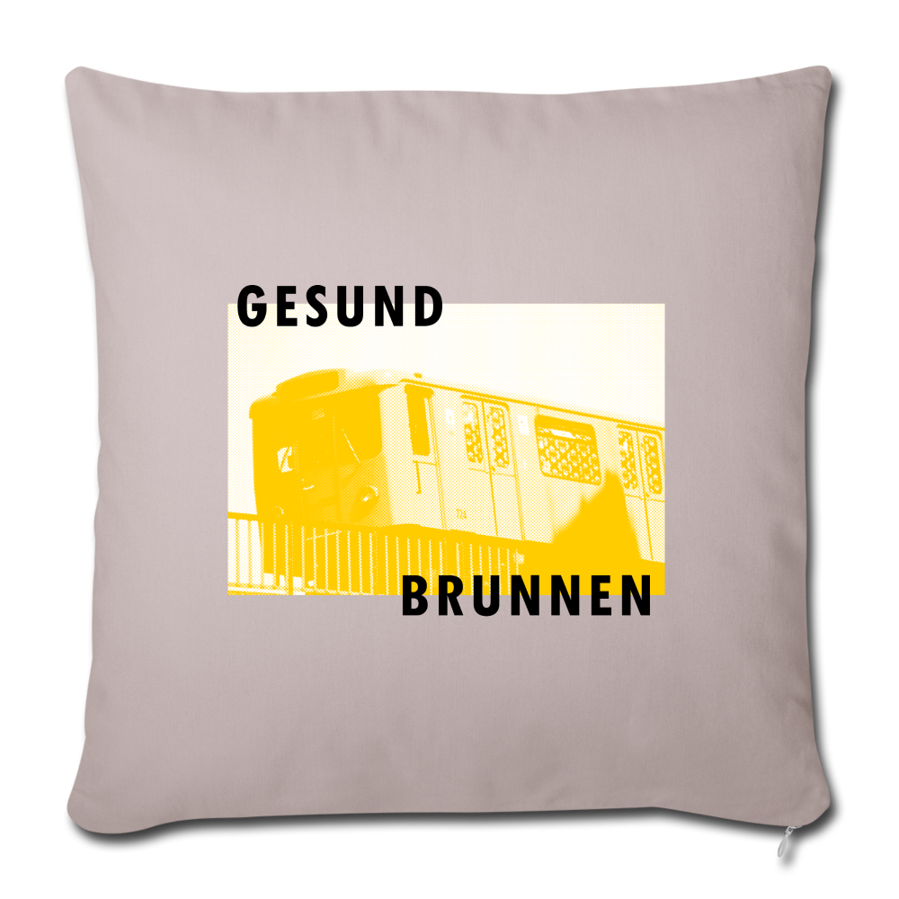 Gesundbrunnen Metro - Sofakissen mit Füllung (45 x 45 cm) - light taupe