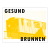 Gesundbrunnen Metro - Aufkleber - white matte