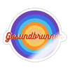 Gesundbrunnen Retro - Aufkleber - white glossy