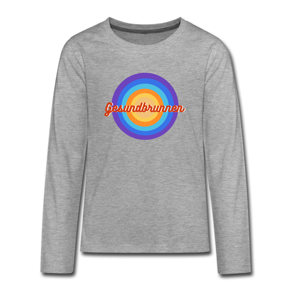 Gesundbrunnen Retro - Teenager Langarmshirt - heather grey