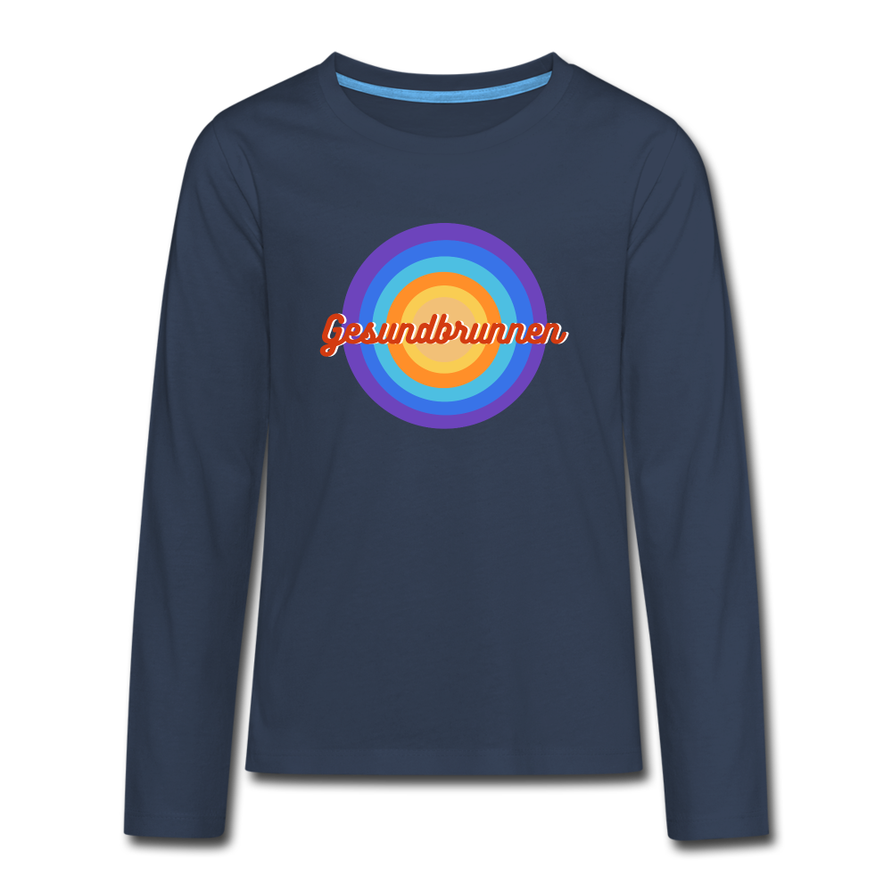Gesundbrunnen Retro - Teenager Langarmshirt - navy