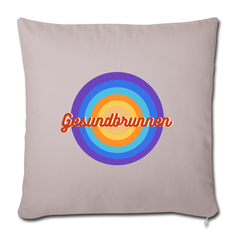 Gesundbrunnen Retro - Sofakissen mit Füllung (45 x 45 cm) - light taupe