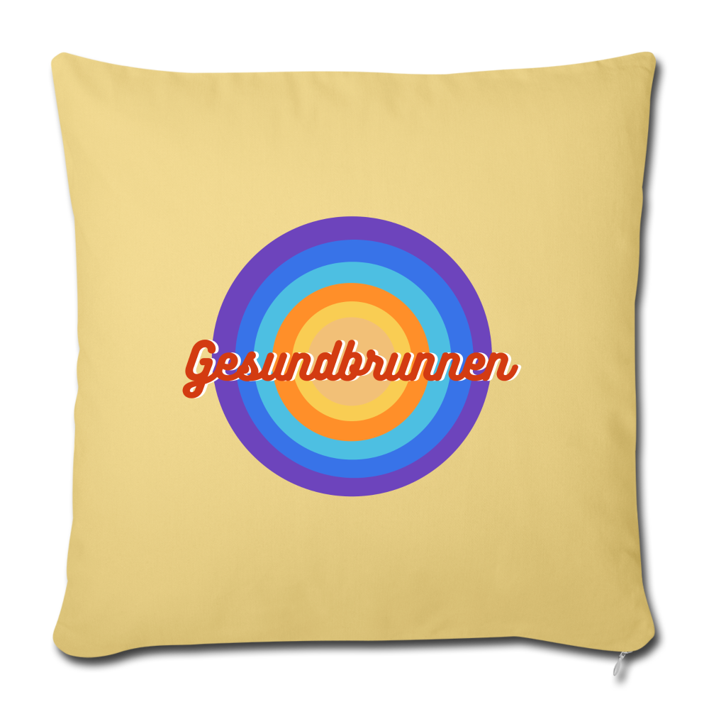 Gesundbrunnen Retro - Sofakissen mit Füllung (45 x 45 cm) - washed yellow