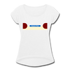 Nauener platz - Frauen T-Shirt mit gerollten Ärmeln - white