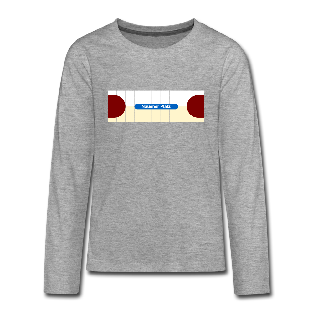 Nauener platz - Teenager Langarmshirt - heather grey