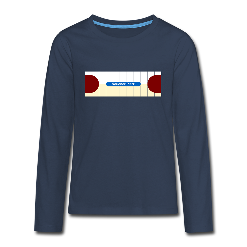 Nauener platz - Teenager Langarmshirt - navy