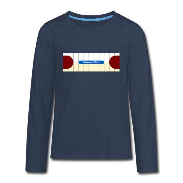 Nauener platz - Teenager Langarmshirt - navy