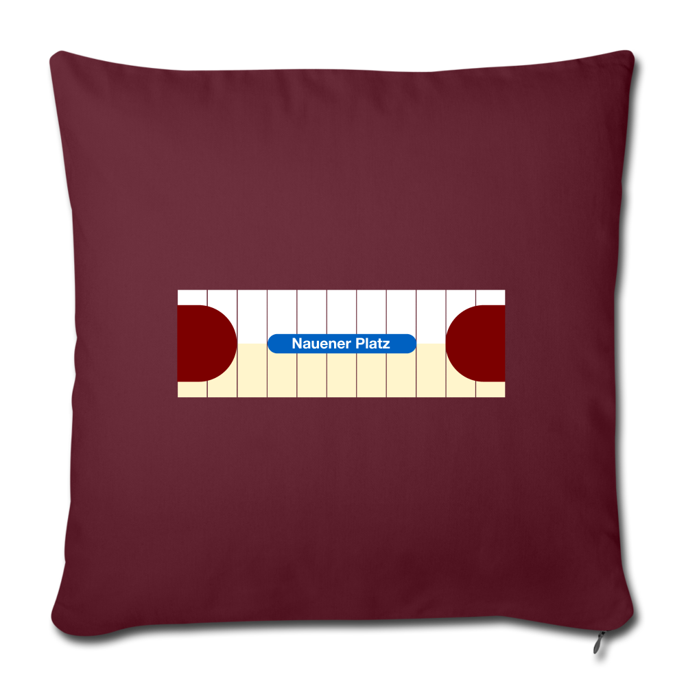 Nauener platz - Sofakissen mit Füllung (45 x 45 cm) - burgundy