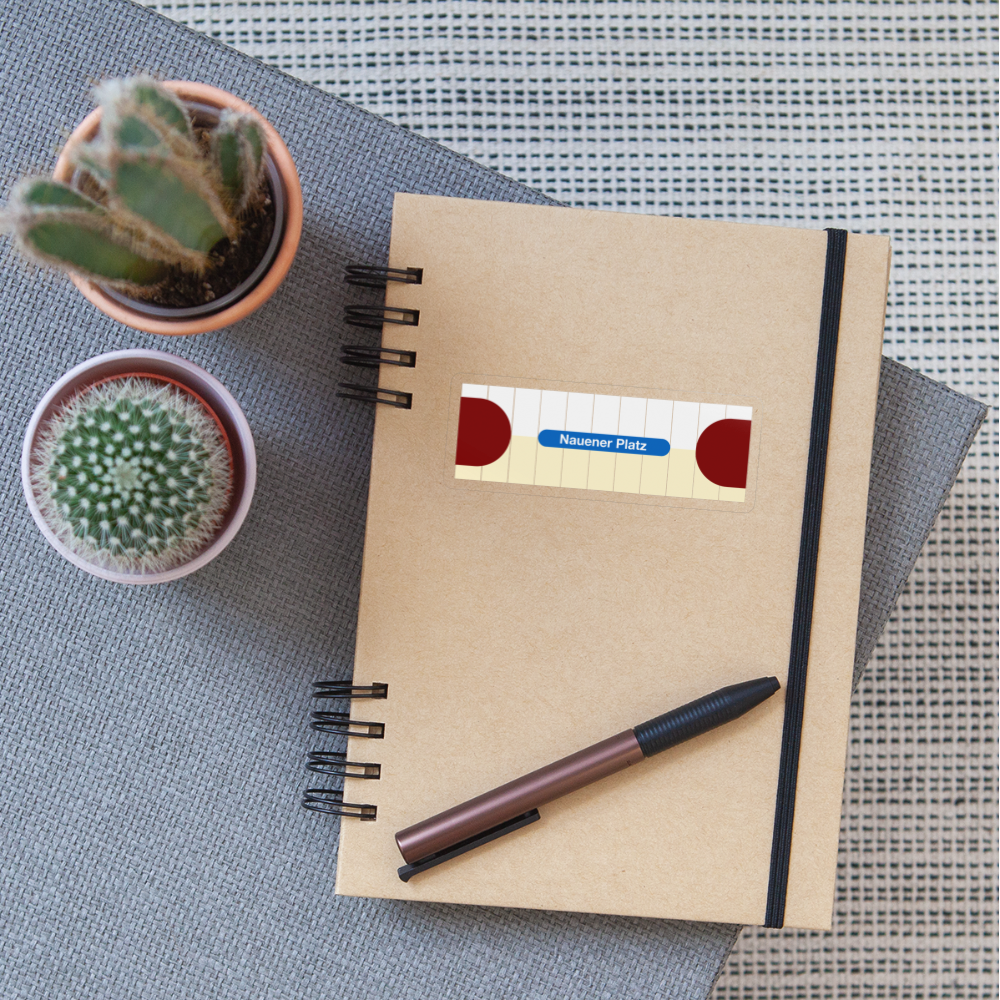 Nauener platz - Aufkleber - transparent glossy