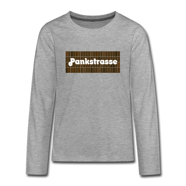 Pankstrasse - Teenager Langarmshirt - heather grey