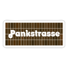 Pankstrasse - Aufkleber - white matte