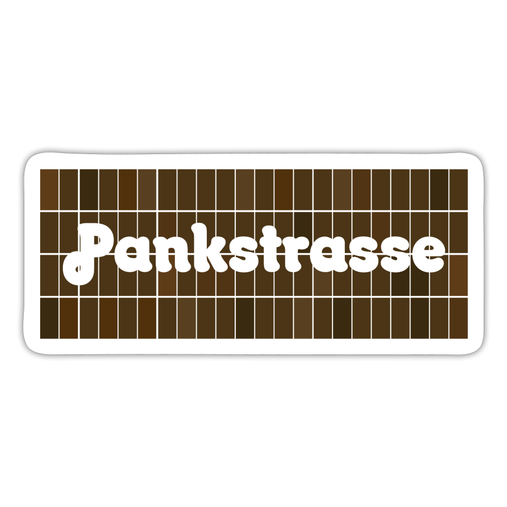 Pankstrasse - Aufkleber - white matte