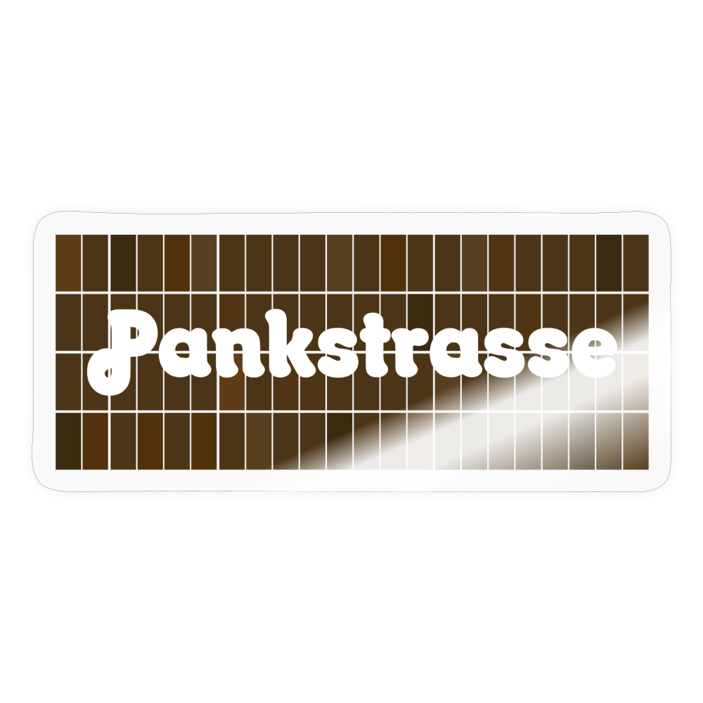 Pankstrasse - Aufkleber - transparent glossy