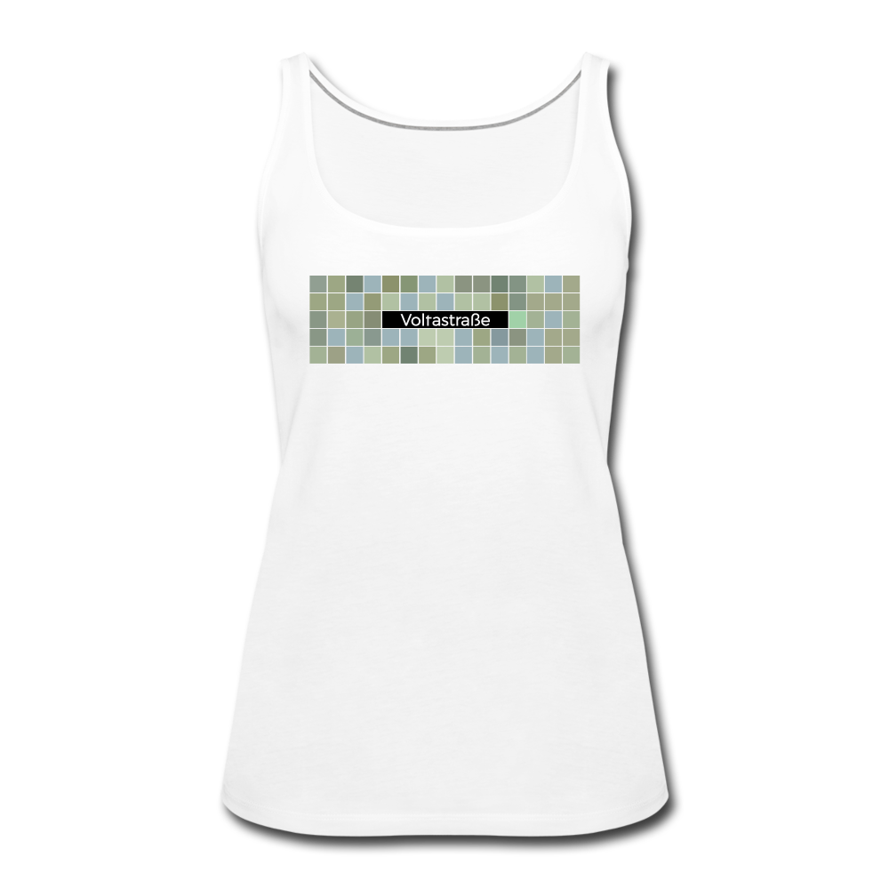 Voltastrasse - Frauen Premium Tank Top - white