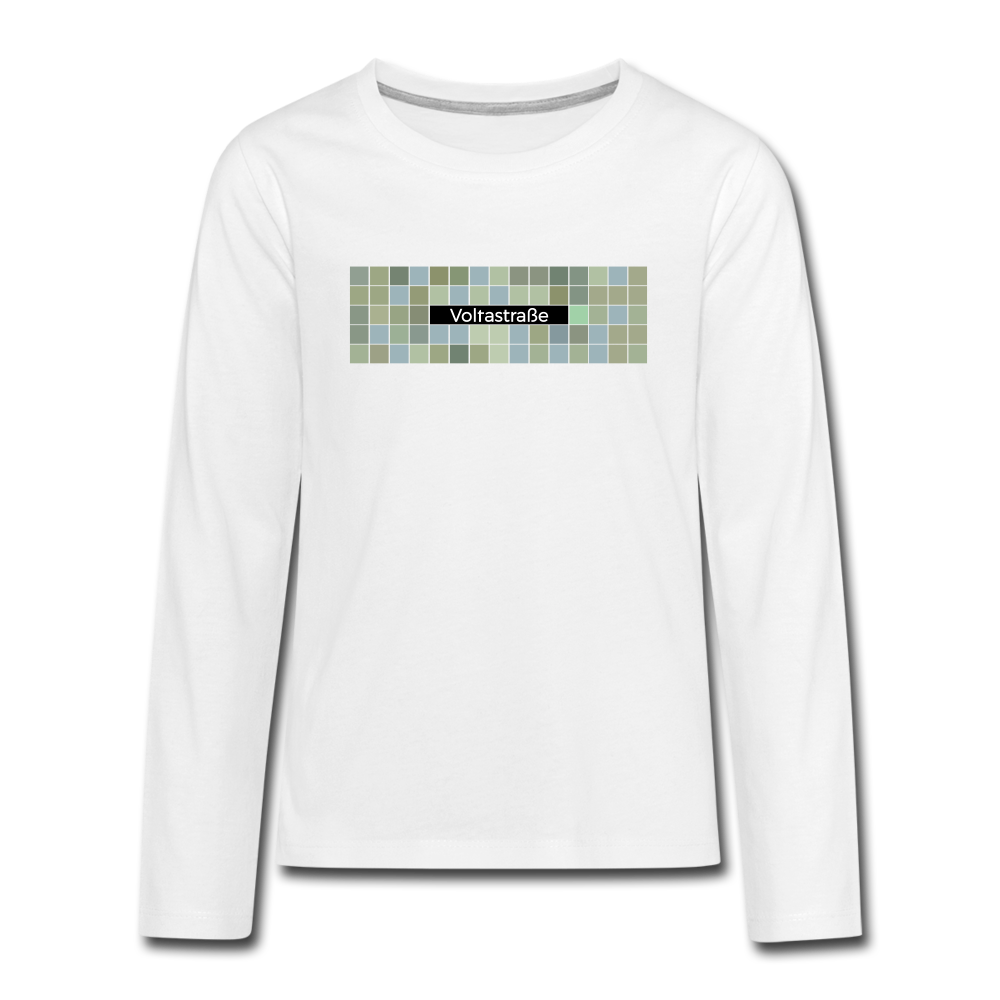 Voltastrasse - Teenager Langarmshirt - white