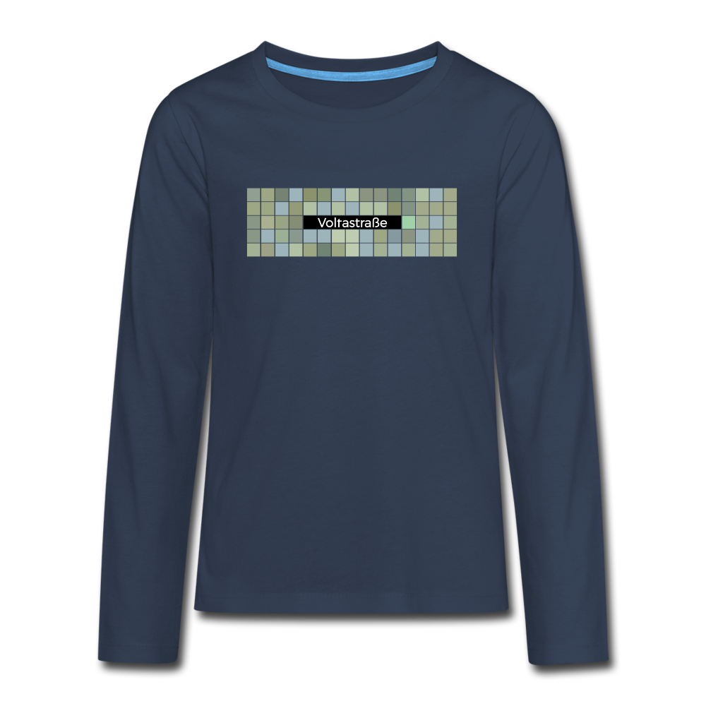 Voltastrasse - Teenager Langarmshirt - navy