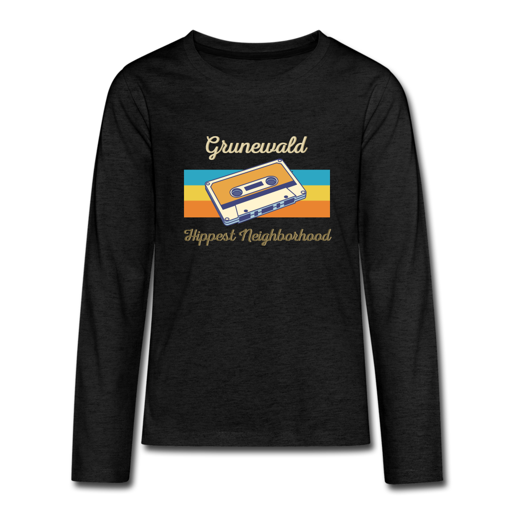 Grunewald Hippest Neighborhood - Teenager Langarmshirt - charcoal grey