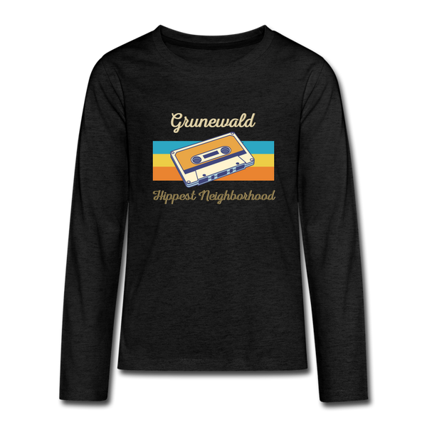 Grunewald Hippest Neighborhood - Teenager Langarmshirt - charcoal grey