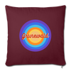 Grunewald Retro - Sofakissen mit Füllung (45 x 45 cm) - burgundy