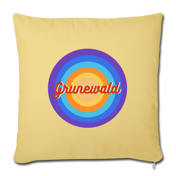 Grunewald Retro - Sofakissen mit Füllung (45 x 45 cm) - washed yellow