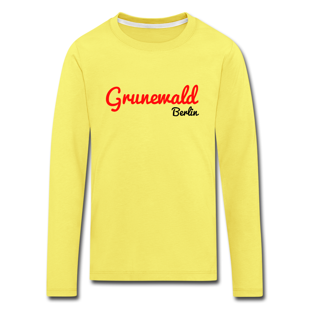 Grunewald Berlin - Kinder Langarmshirt - yellow
