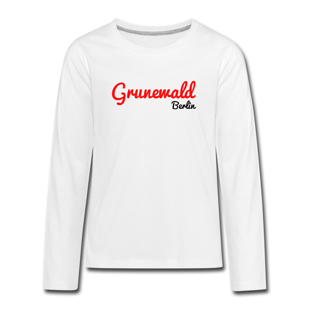 Grunewald Berlin - Teenager Langarmshirt - white