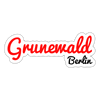 Grunewald Berlin - Aufkleber - white matte