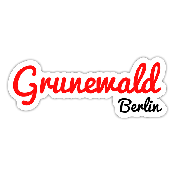 Grunewald Berlin - Aufkleber - white matte