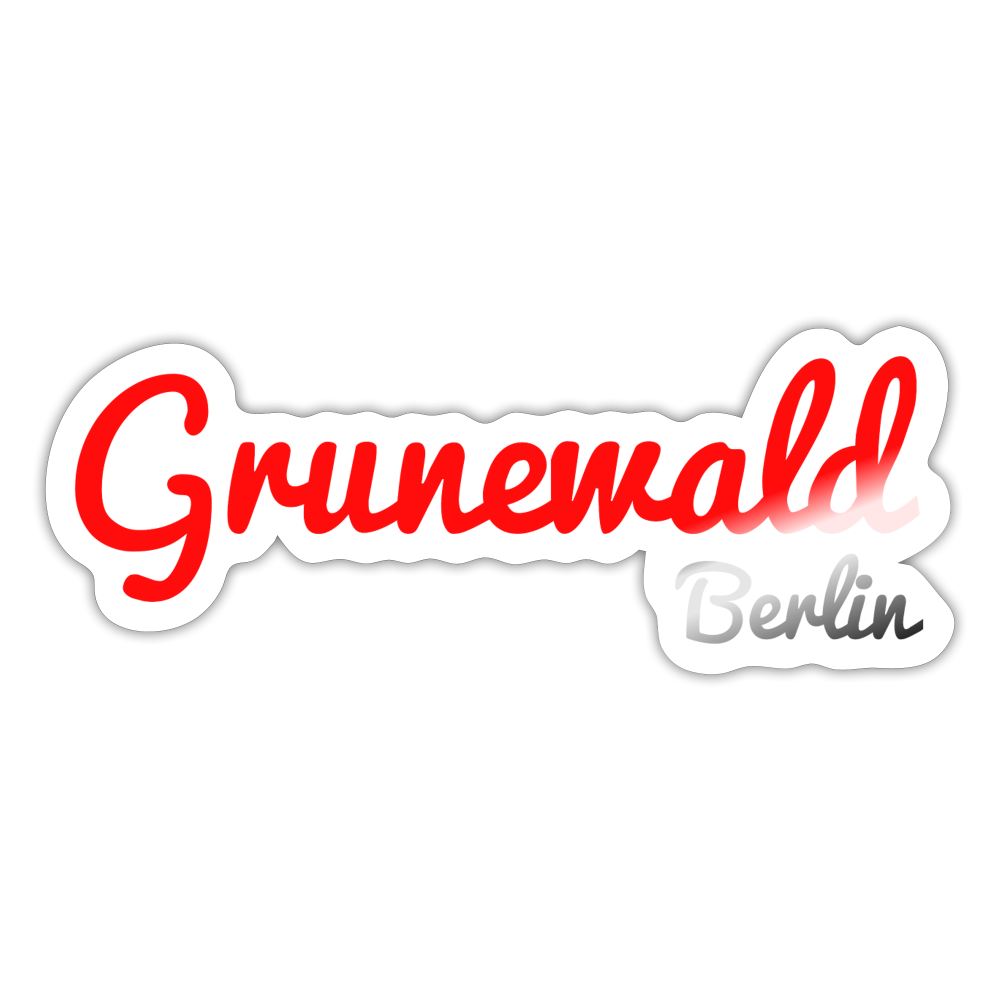 Grunewald Berlin - Aufkleber - white glossy