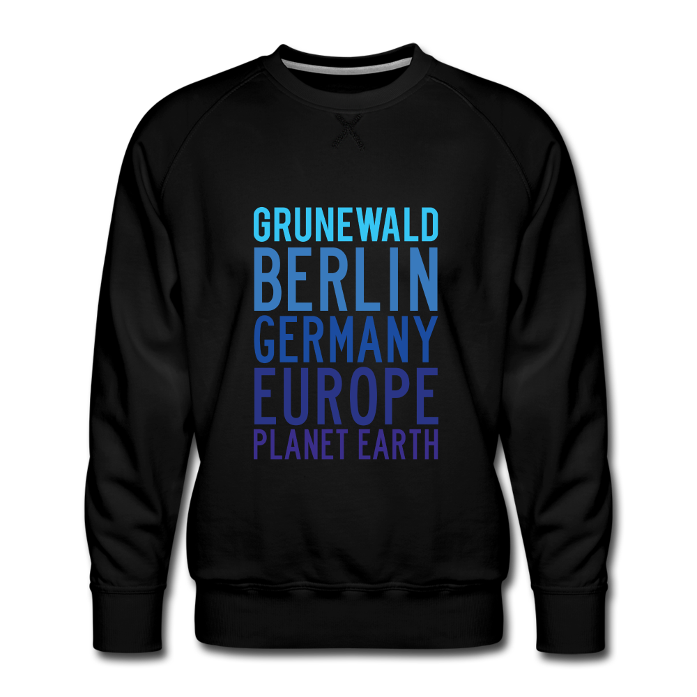 Grunewald Planet Earth - Männer Premium Sweatshirt - black