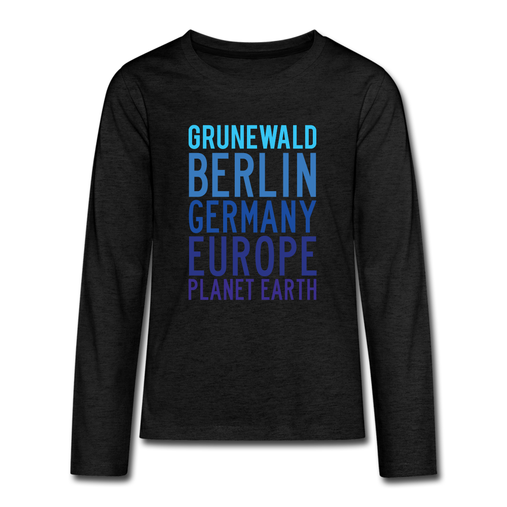 Grunewald Planet Earth - Teenager Langarmshirt - charcoal grey