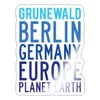 Grunewald Planet Earth - Aufkleber - white glossy