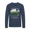 Grönland oder Grunewald - Männer Premium Langamshirt - navy