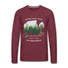 Grönland oder Grunewald - Männer Premium Langamshirt - heather burgundy